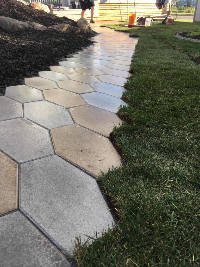 hexagon-stone-pathway