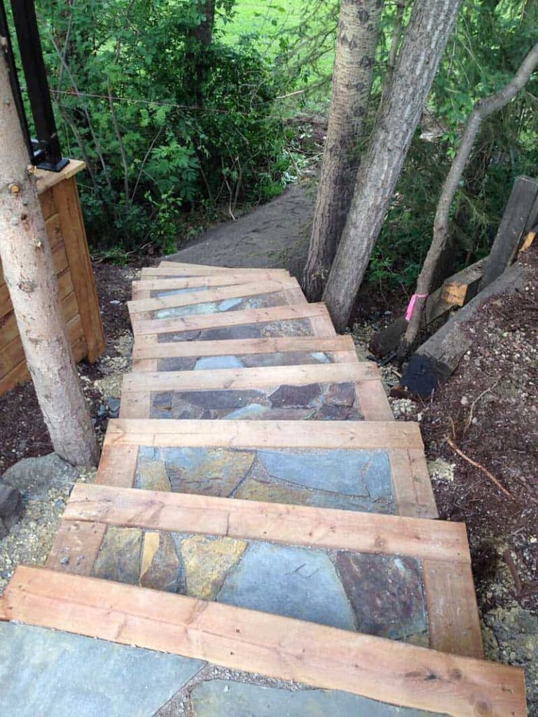Patterned Stairway to Trail
