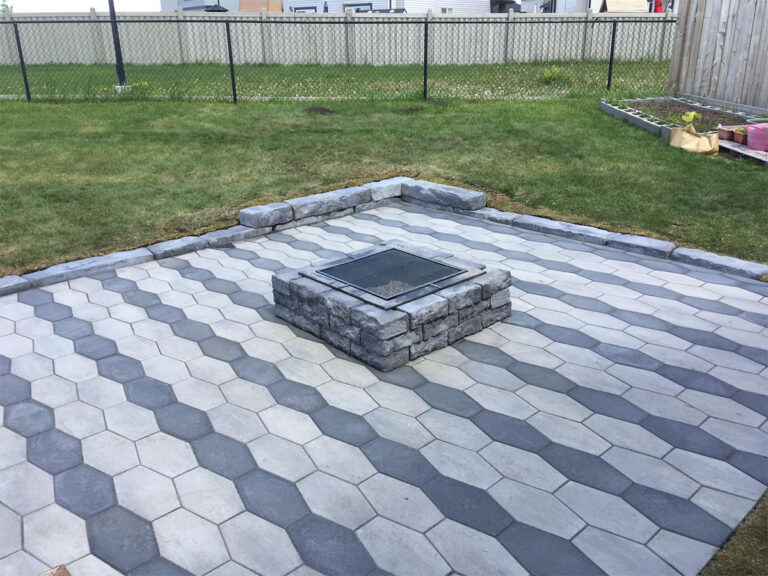 custom paving stone patio