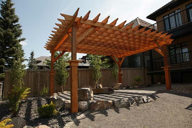 Light Pergola Structure Edmonton
