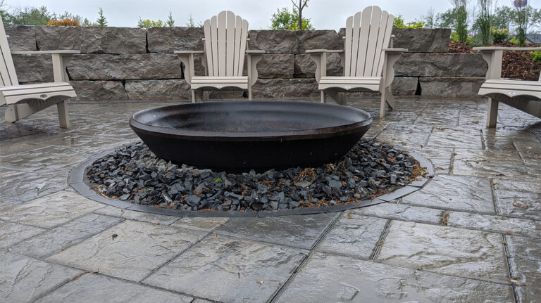 Fire Pit On The Rocks