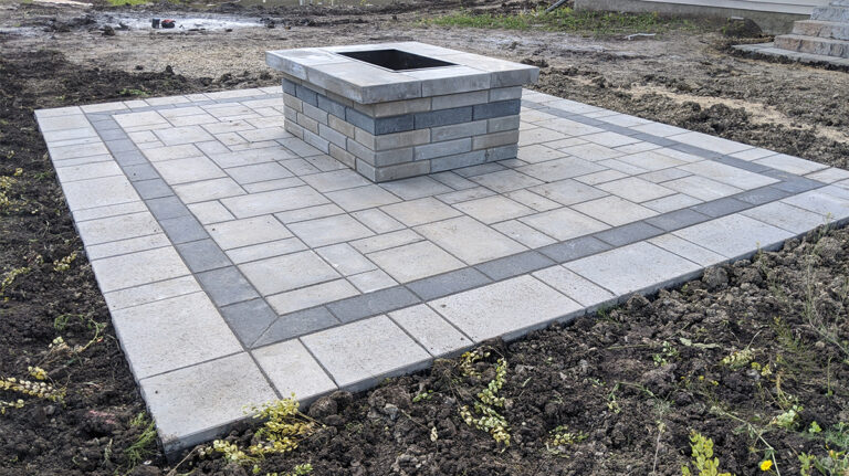 Brick Patio and Fire Pit